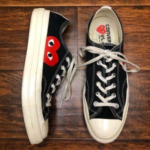 CDG Converse Black